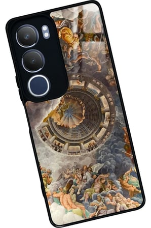 Vivo Y19s Uyumlu Rönesans Tasarımlı Parlak Silikon Kılıf