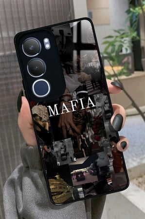Vivo Y19s Uyumlu Mafia Tasarımlı Parlak Silikon Kılıf