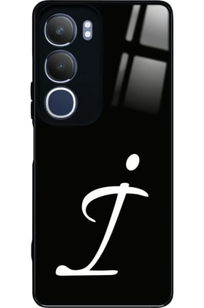 Vivo Y19s Uyumlu İ Harfi Yazılı Parlak Silikon Kılıf