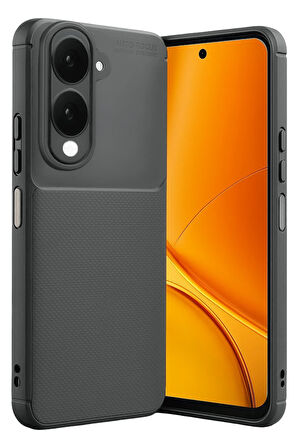 Vivo Y29S Kılıf Karbon Görünümlü Silikon Azn-Carbon