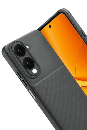 Vivo Y29S Kılıf Karbon Görünümlü Silikon Azn-Carbon