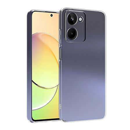 Vivo Y36 4G Kılıf Şeffaf İnce Esnek Silikon Kılıf Zipax-Süper