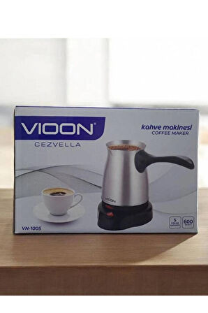 Vioon VN-1005 Cezvella Elektrikli Çelik Cezve-Türk Kahvesi Makinesi