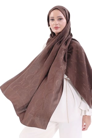 Valentino Orlandi Alia Motif Desenli Lyocell Pamuk Şal 70x195 cm