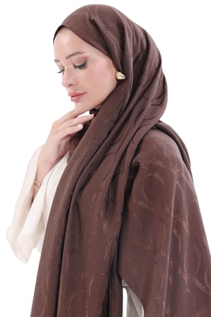Valentino Orlandi Alia Motif Desenli Lyocell Pamuk Şal 70x195 cm