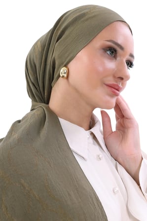 Valentino Orlandi Alia Motif Desenli Lyocell Pamuk Şal 70x195 cm
