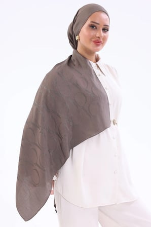 Valentino Orlandi Alia Motif Desenli Lyocell Pamuk Şal 70x195 cm