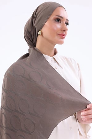 Valentino Orlandi Alia Motif Desenli Lyocell Pamuk Şal 70x195 cm
