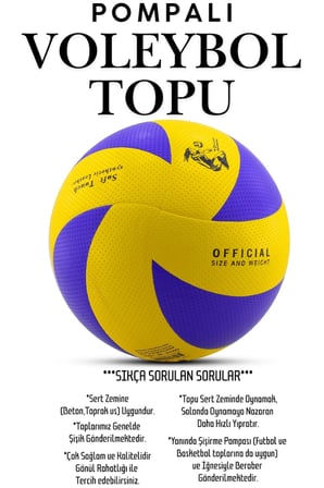 Profesyonel Voleybol Top Seti Yapıştırma Voleybol Topu Pompa Dahil Set Soft Touch İç-Dış Mekan Uygun 8 Panel Mavi 280 Gram