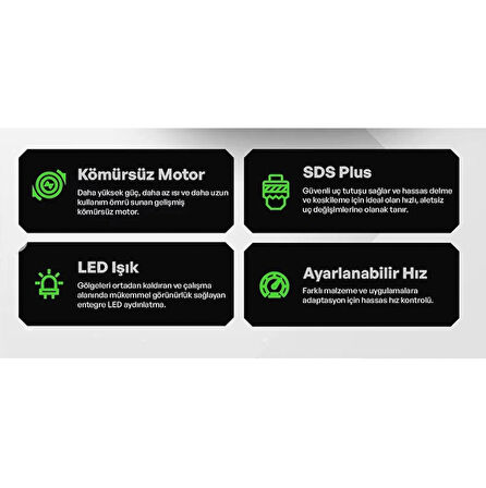 Voltz VZHD-20 20 V 5 AH Akülü Kırıcı-Delici