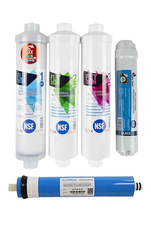 Su Arıtma Filtresi 8 Aşamalı NSF Onaylı 80 GPD Vontron Membranlı