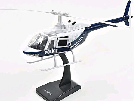 Dianomi newray 1 :34 ÖLÇEK METAL HELİKOPTER BELL 206 police