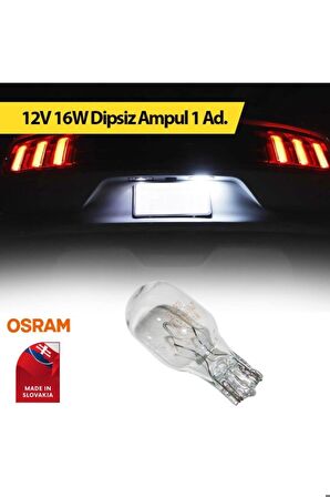 12v 16w Dipsiz Ampul Osram 1 Adet W16w