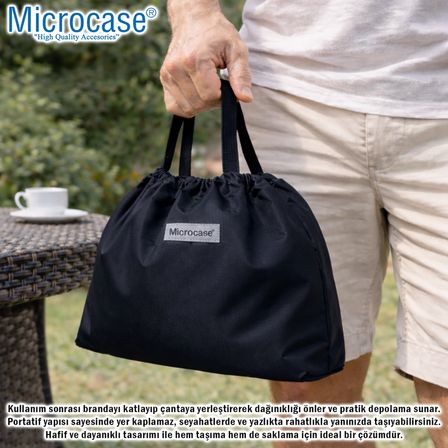 Microcase Su Geçirmez 4 Mevsim Kullanım Bahçe Mobilyası Masa Kılıfı Brandası 75x80x120 CM AL5542