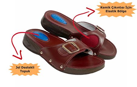 Comfort Silikon Jelli Ortopedik Topuk Dikeni Terliği Ortopedik Kadın Günlük Terlik