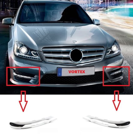 MERCEDES - SİS FAR KAPAK NİKELAJI SAĞ ( AMG ) W204 2011-