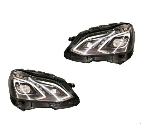 Mercedes E Serisi W212 2009 ve Sonrası Uyumlu Ön Far Takımı (Yeni Modele Dönüşüm)