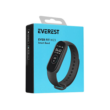Everest Ever Fit W23 Siyah Android/ios Kalp Atış Sensörlü Akıllı Bileklik