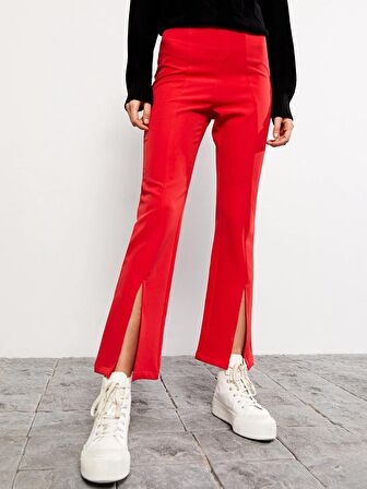 Kadın Dar Fit Düz Pantolon