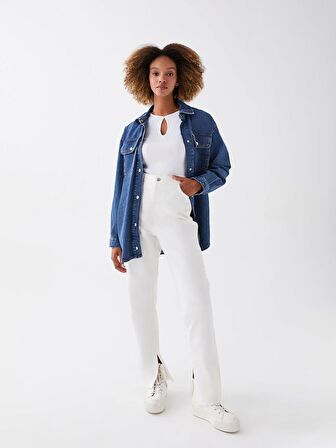 Kadın Standart Fit Düz Pantolon