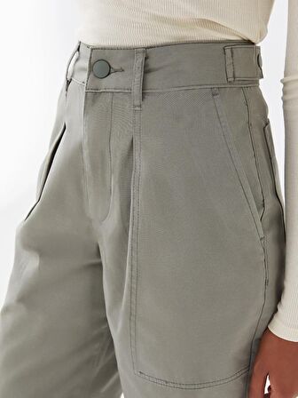 Rahat Kalıp Düz Gabardin Kadın Pantolon