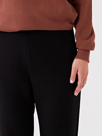 Kadın Beli Lastikli Düz Eşofman Altı