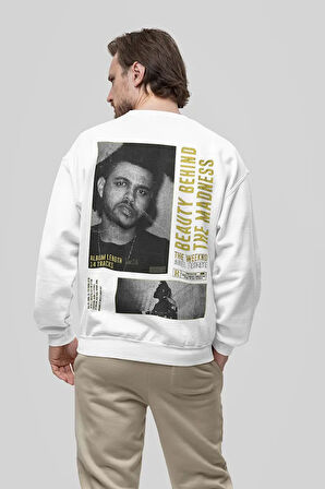 Tasarım The Weeknd Baskılı Unisex Oversize Rapper Şarkıcı Sweatshirt