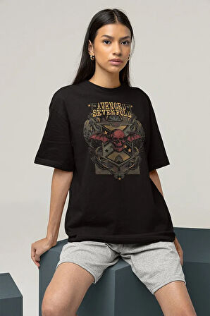 Avenged Sevenfold Baskılı Unisex Oversize Müzik Grubu Tişört