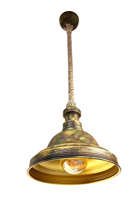 WIND LIGHTING RETRO HALATLI METAL SARKIT, E27 DUYLU, PATİNA MULTICOLOR