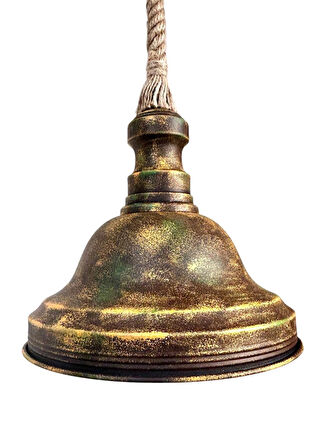 WIND LIGHTING RETRO HALATLI METAL SARKIT, E27 DUYLU, PATİNA MULTICOLOR