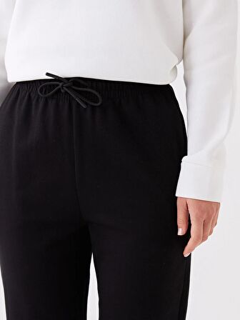 Kadın Beli Lastikli Düz Jogger Eşofman Altı