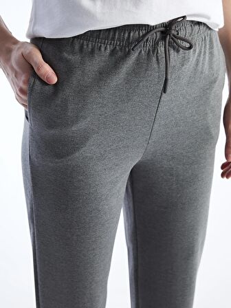 Kadın Beli Lastikli Düz Jogger Eşofman Altı