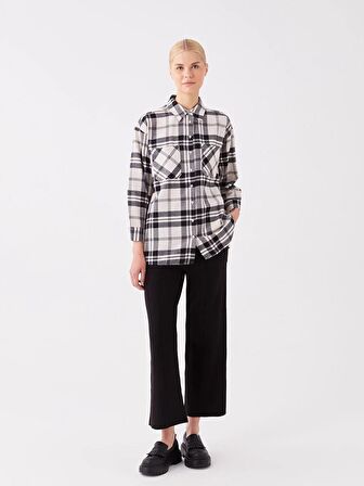 Kadın Beli Lastikli Düz Triko Pantolon