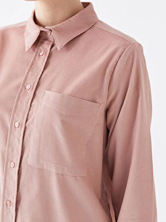 Düz Uzun Kollu Kadın Gömlek Tunik