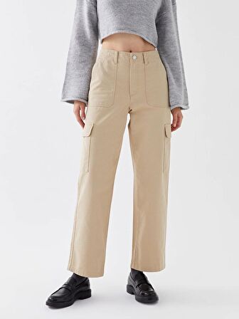 Dar Fit Kadın Kargo Pantolon