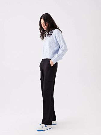 Standart Fit Kadın Kargo Pantolon