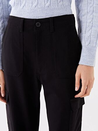 Standart Fit Kadın Kargo Pantolon