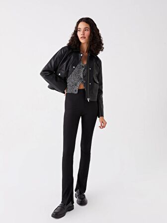 Kadın Ekstra Dar Fit Düz Pantolon