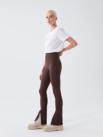 Kadın Ekstra Dar Fit Düz Pantolon