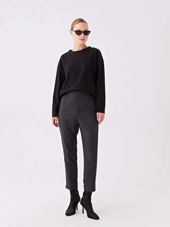 Beli Lastikli Standart Fit Kadın Pantolon