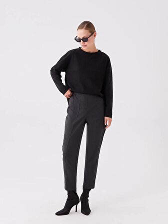 Beli Lastikli Standart Fit Kadın Pantolon