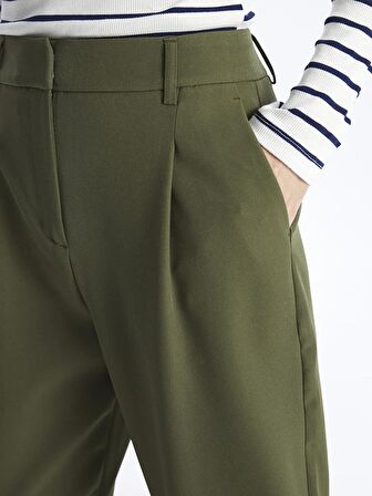 Kadın Standart Fit Düz Pantolon