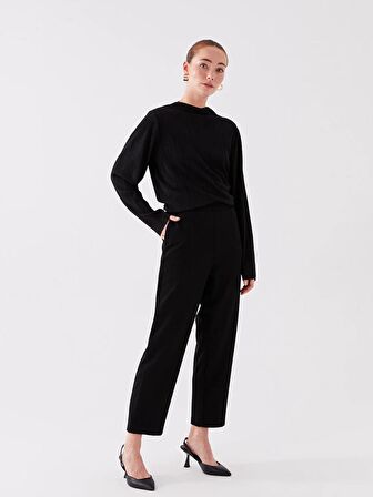 Beli Lastikli Standart Fit Kadın Pantolon