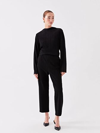 Beli Lastikli Standart Fit Kadın Pantolon