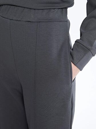 Kadın Beli Lastikli Düz Eşofman Altı