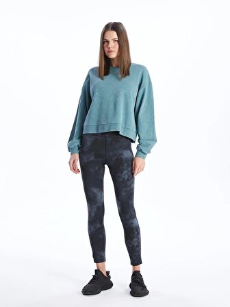 Bisiklet Yaka Oversize Kadın Sweatshirt