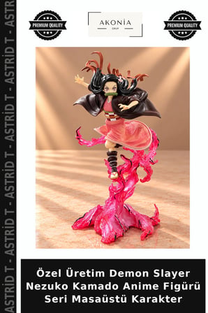 Özel Üretim Demon Slayer Nezuko Kamado Anime Figürü Seri Masaüstü Karakter