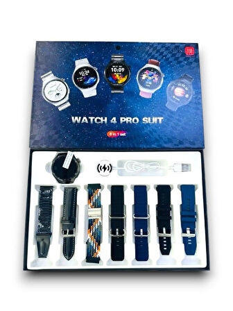 Titreşimli Bildirim Destekli Watch 4 Pro Suit 7 Kordonlu Akıllı Saat