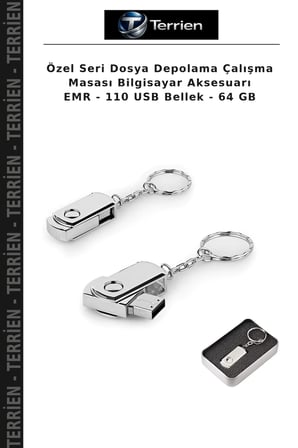 Özel Seri Dosya Depolama Çalışma Masası Bilgisayar Aksesuarı EMR - 110 USB Bellek - 64 GB