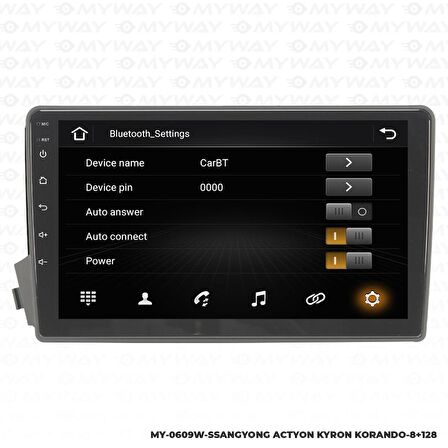 Araç Multimedya Ssanyong Kyron Android 12 Carplay 4Gb Ram + 64Gb Hdd 2008-2013 Navigasyon Ekran MYW